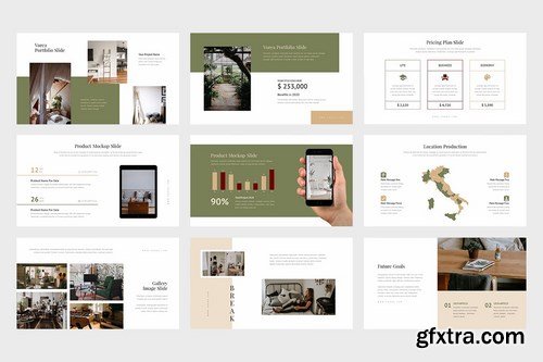 Vorea Home Decor & Interior Business Powerpoint