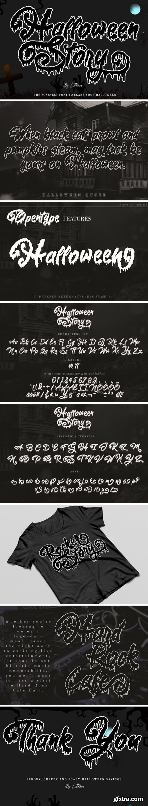 Halloween Story Font