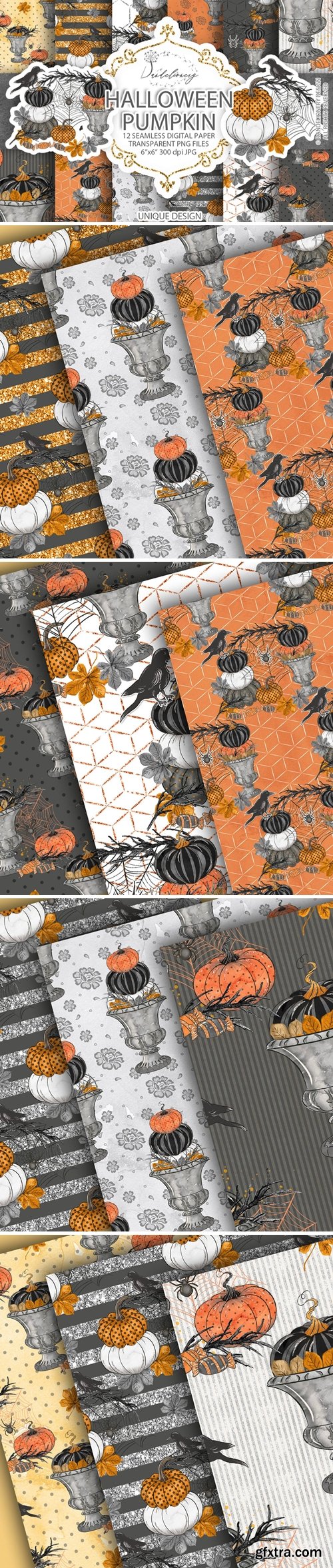 Happy Halloween digital paper pack