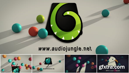 VideoHive Falling Balls Logo 6688683