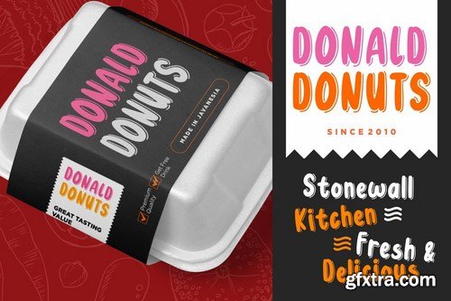 Donuts Joyful & Fun Typeface