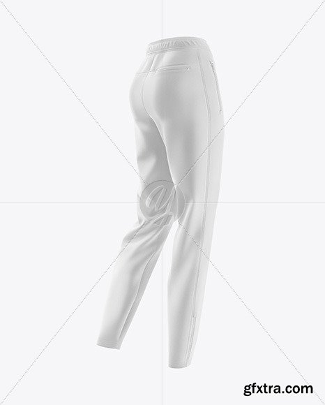 Women\'s Pants Mockup - Back Half Side View 50179