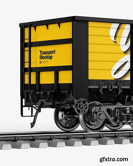 Railroad Car Mockup 50177