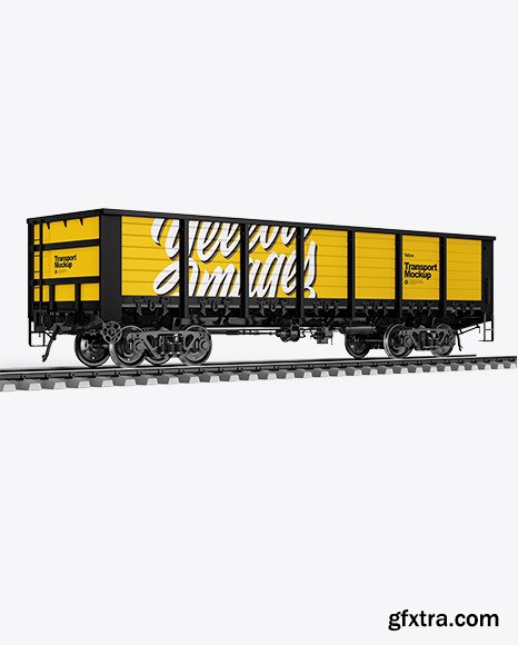 Railroad Car Mockup 50177