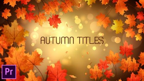 Udemy - Autumn Titles - Premiere Pro