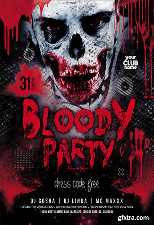 Bloody Party V0910 2019 Premium PSD Flyer Template