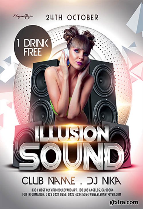 Illusion Sound V0910 2019 Premium PSD Flyer Template