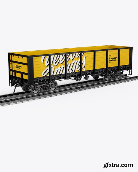 Railroad Car Mockup 50182