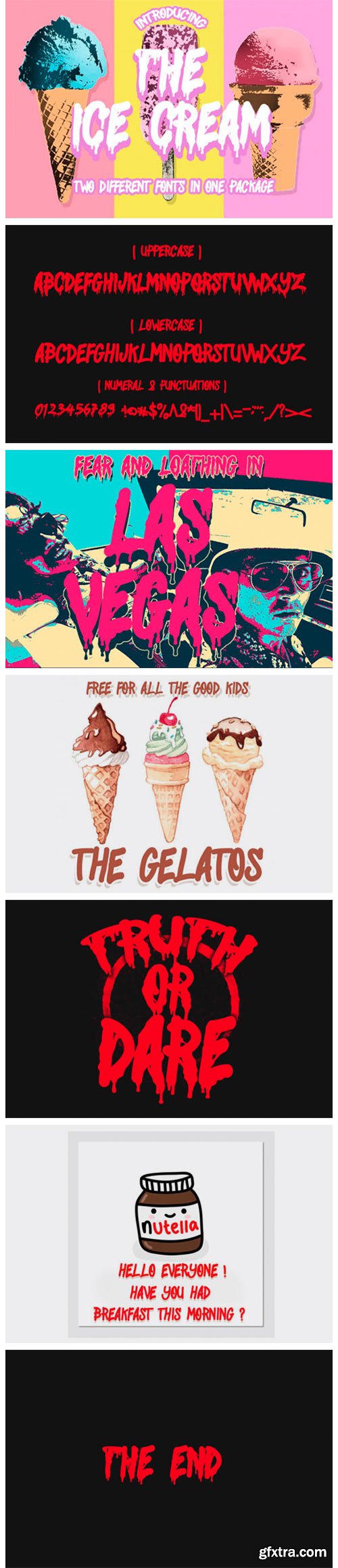 The Ice Cream Font