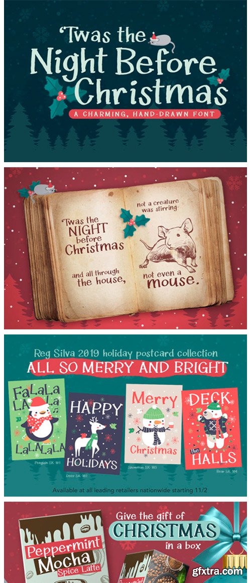 Twas the Night Before Christmas Font