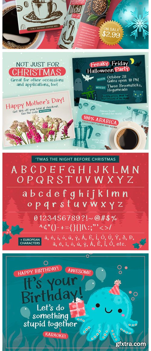 Twas the Night Before Christmas Font