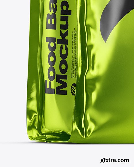 Metallic Food Bag Mockup 50189