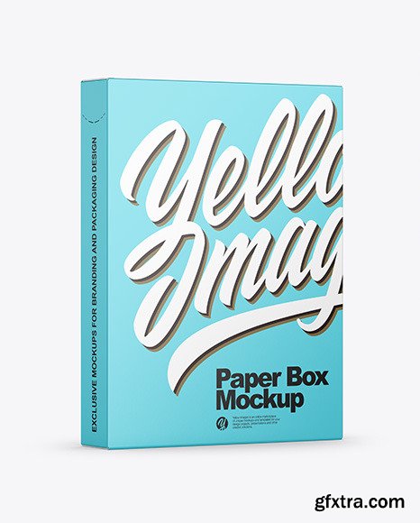 Matte Paper Box Mockup 50206