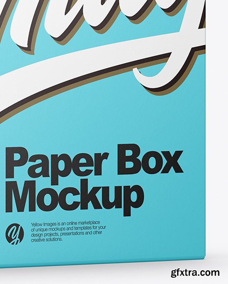 Matte Paper Box Mockup 50206