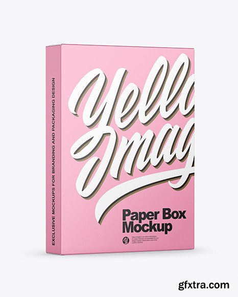 Matte Paper Box Mockup 50206