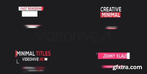 VideoHive 20 Minimal Titles 17222097