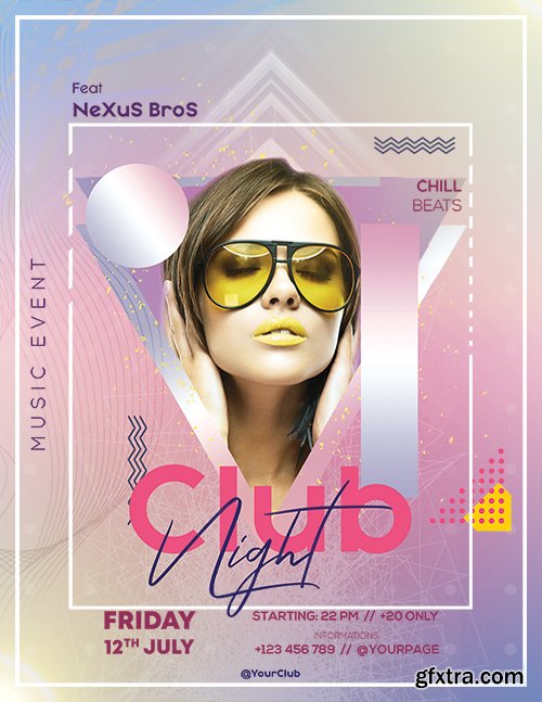 Club Night - Premium flyer psd template