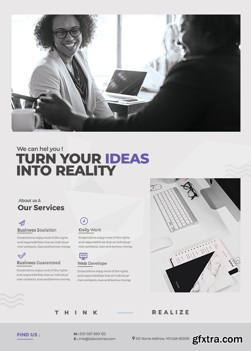 Minimal Corporate - Premium flyer psd template