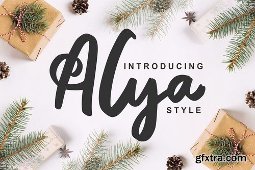 CM - Alya Brush Style Font 4207298