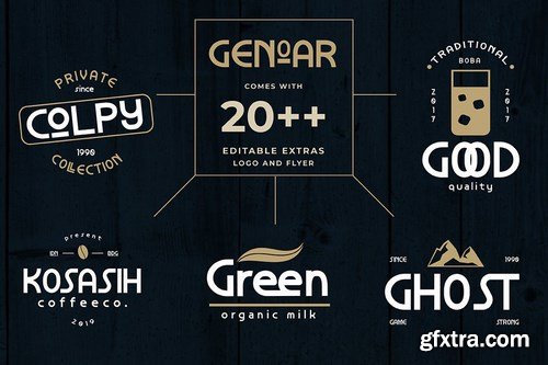 Genoar Typeface