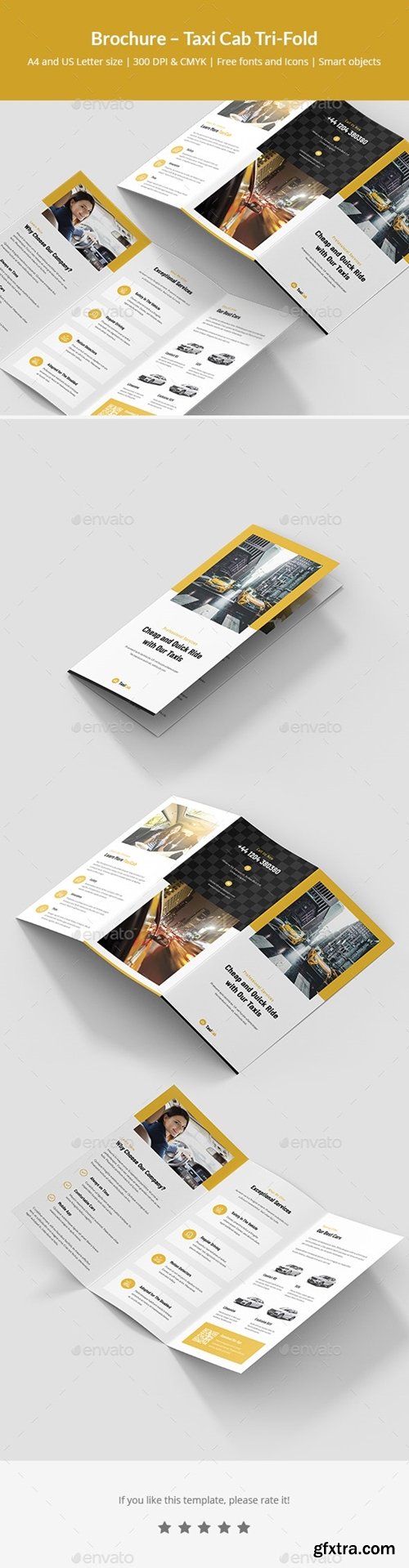 GraphicRiver - Brochure – Taxi Cab Tri-Fold 24819420