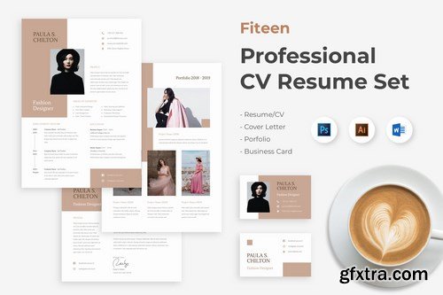 Professional CV Resume - Fiteen Fashion Designer