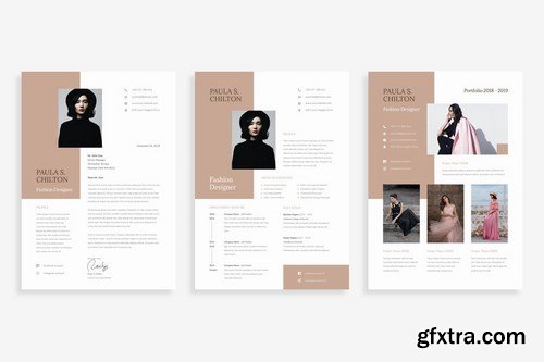 Professional CV Resume - Fiteen Fashion Designer