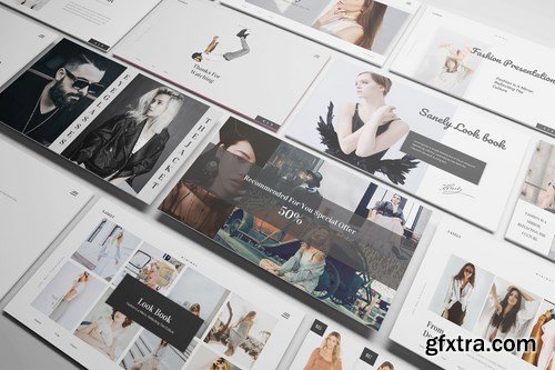 Fashion lookbook Powerpoint Google Slides and Keynote Templates