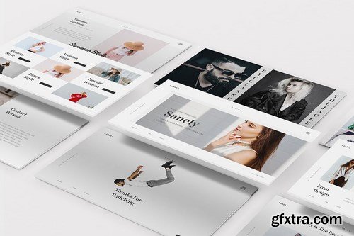 Fashion lookbook Powerpoint Google Slides and Keynote Templates