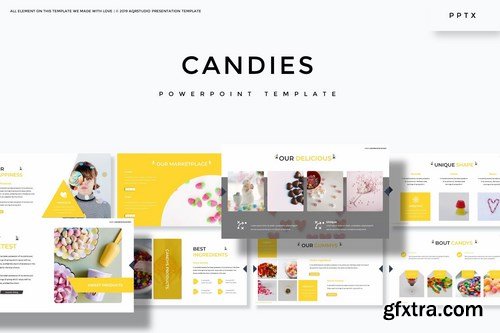 Candies - Powerpoint Google Slides and Keynote Templates