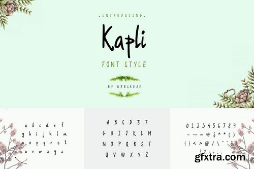 Kapli - Custom Handmade Font Style