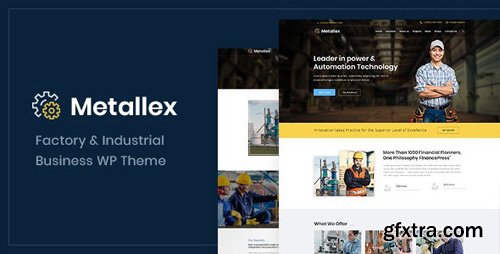 ThemeForest - Metallex v1.0 - Industrial And Engineering WordPress Theme (Update: 22 March 19) - 22230320