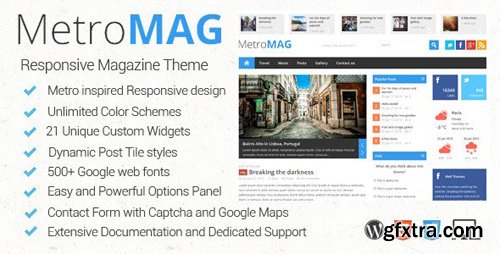 ThemeForest - Metro Magazine v3.1 - Responsive WordPress Theme - 3834138