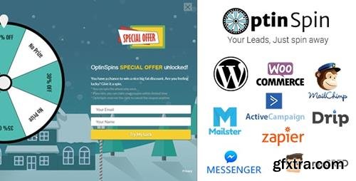 CodeCanyon - OptinSpin v2.15 - Fortune Wheel Integrated With WordPress, WooCommerce and Easy Digital Downloads Coupons - 20768678