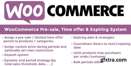 CodeCanyon - WooCommerce Pre-sale, Time offer & Expiring System v9.1 - 13335433