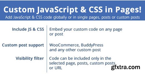 CodeCanyon - Custom JavaScript & CSS in Pages! v3.0 - 21938278