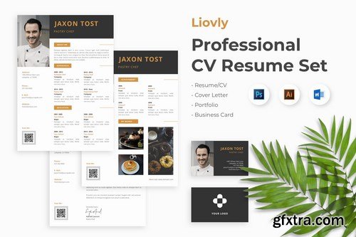 Professional Creative CV Resume Set - Liovly