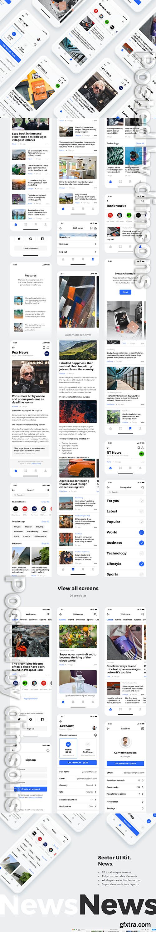 Sector UI Kit. News