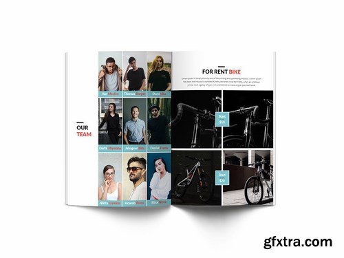 Bicycle A4 Brochure Template