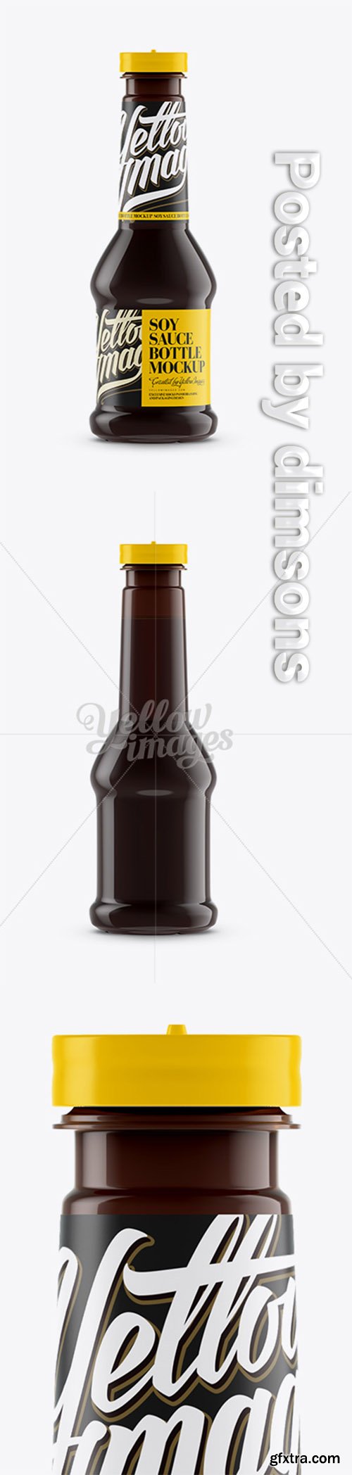 Soy Sauce Plastic Bottle Mockup 12392