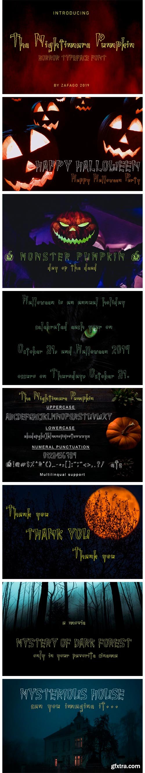 Nightimare Pumpkin Font