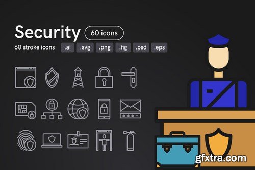 Security Icons (60 Icons)