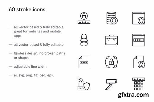 Security Icons (60 Icons)