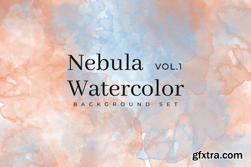 Nebula Watercolor Background Set Vol. 1