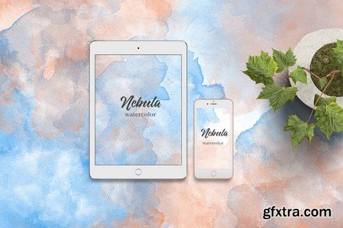 Nebula Watercolor Background Set Vol. 1