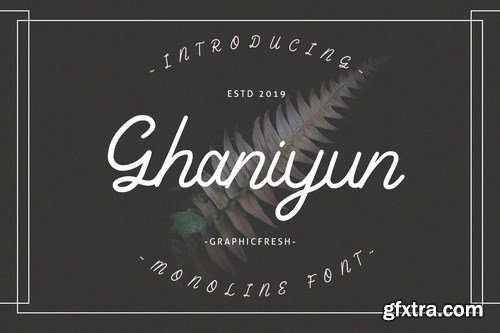 Ghaniyun Monoline Font