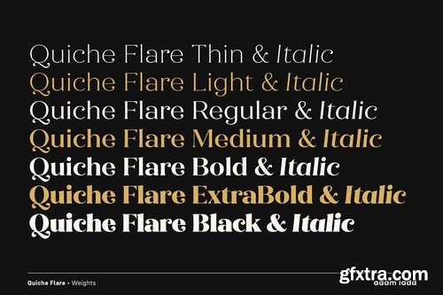 CM - Quiche Flare Font Family 4215403