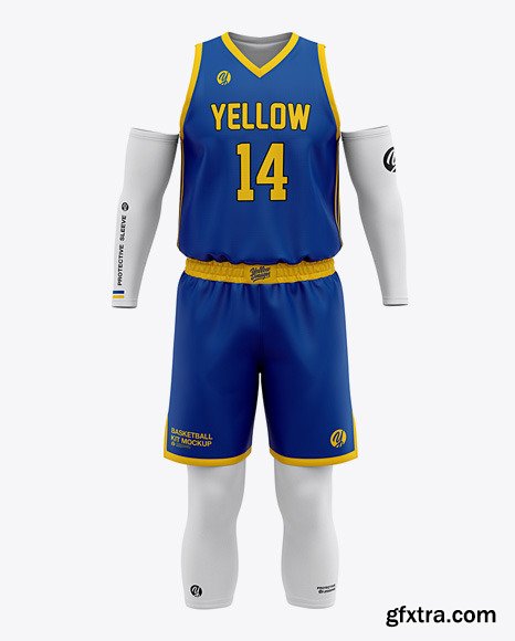 Men’s Basketball Kit Mockup - Front View 50232