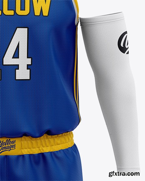 Men’s Basketball Kit Mockup - Front View 50232