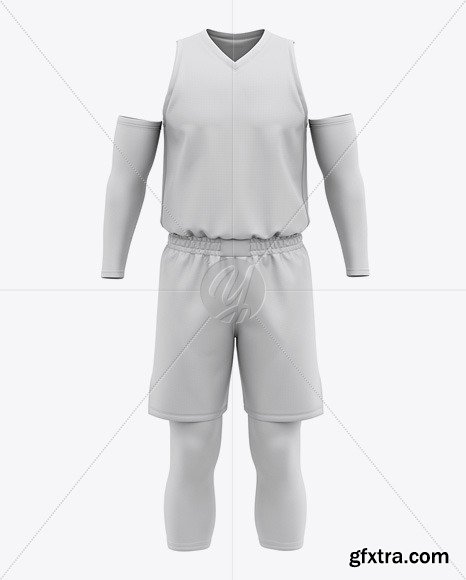 Men’s Basketball Kit Mockup - Front View 50232